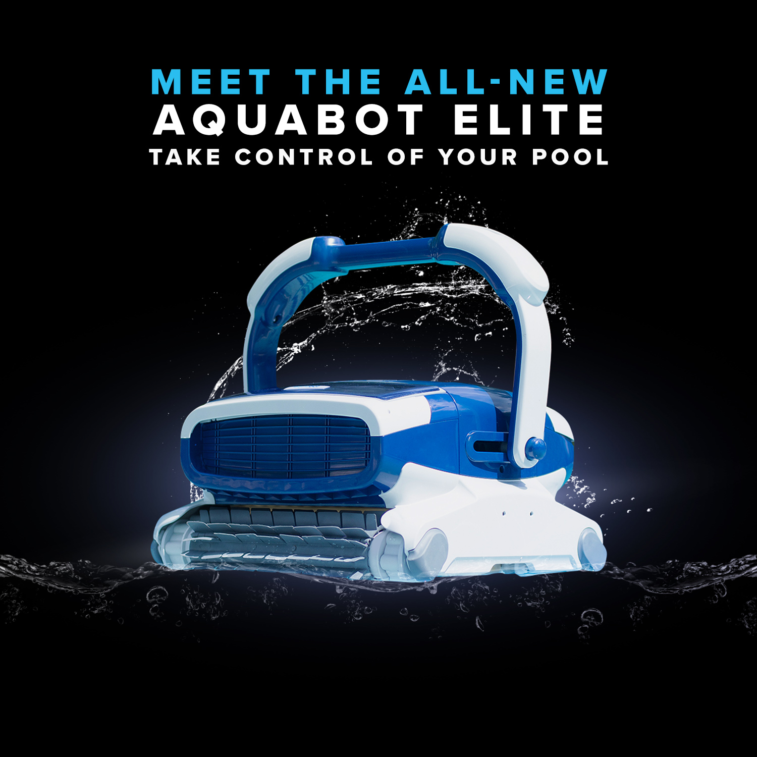 Aquabot Elite Robotic Pool Cleaner with Caddy Included, Massive Dual
