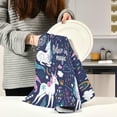 thumbnail image 6 of GZHJMY 1 Pack Fairytale Cartoon Unicorn Kitchen Towels, Soft Highly Absorbent Dish Towels Reusable Tea Towels Set, 28"x 18", 6 of 7