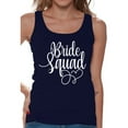 thumbnail image 1 of Awkward Styles Bride Squad Tank Top Bridesmaid Tanks Bridal Party Tank Wedding Gifts Women's Bride's Entourage Outfit Bachelorette Party Gifts Bridesmaid Sleeveless Shirt Cute Bride Squad Top, 1 of 4