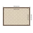 thumbnail image 5 of Kate and Laurel Framed Fabric Pinboard 38 x 26, Green Lattice Pattern Printed Linen Classic Bulletin Board for Use as a Vision Board or Wall Organization, Florence Medium Brown Frame, 5 of 8