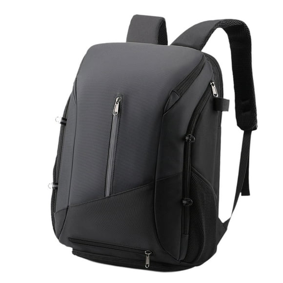 VONKY Basketball Backpack Fitness Bag Practical Portable Large Capacity Bag White Sports Black Black 32x27x47cm