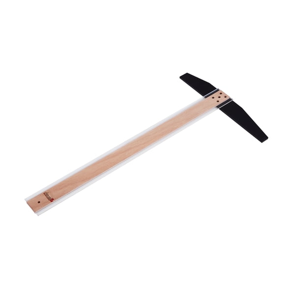 REGLA T DE MADERA CON ACRILICO 60CMS