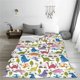 thumbnail image 5 of Balery Cute Dinosaur Manta de Felpa Suave y Acogedora – Cobija de Franela Aterciopelada para Cama, Lavable y Cálida para Sofá, Mascotas, Transpirable-50"x40", 5 of 7