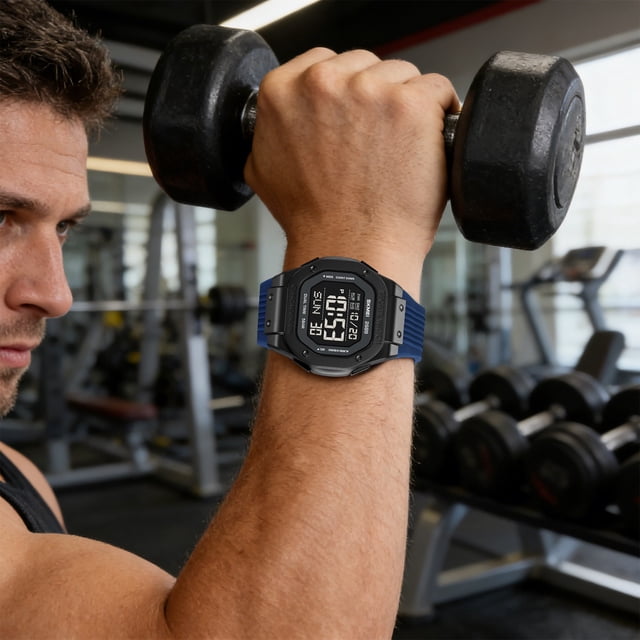 Digital Multifunctional Waterproof Watch Practical Electronic Wristwatch For Daily Casual Wear