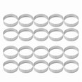 thumbnail image 1 of 20Pcs Circular Tart Rings with Holes Stainless Steel Fruit Pie Quiches Cake Mousse Mold Kitchen Baking Mould 7cm, 1 of 8