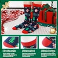thumbnail image 2 of Mens Funny Socks Christmas Socks for Men Women Colorful Fun Novelty Crew Patterned Socks 6 Pairs US 7-13, 2 of 6
