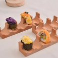 thumbnail image 2 of Wood Sushi Tacos Holder Taco Stand Serving Rack Divider Taco Rack Tray Plates for Home Restaurant Dining C, 2 of 3