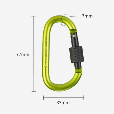 

D type Wind rope buckle Ring lock buckle Outdoor safety Equipment buckle