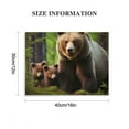 thumbnail image 3 of JRXY Brown Bear Poster Canvas Pictures Wall Art Decor Prints Printing For Living room/Home/Office  16x12in, 3 of 6