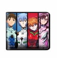 thumbnail image 1 of Cartera Ayanamis Reis de piel sintética delgada con personajes de anime, 1 of 1