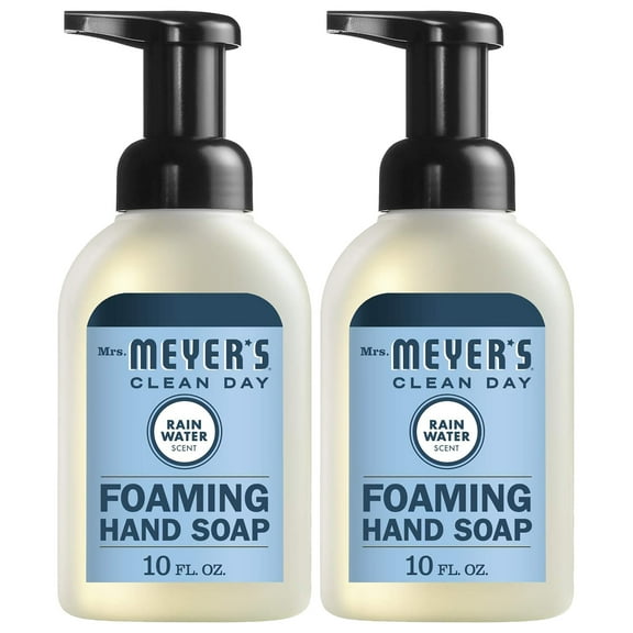 (2-Pack) Mrs. Meyer's Foaming Hand Soap, Rainwater, 10 oz