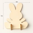thumbnail image 3 of Wmhnj Kit de manualidades para crear adornos colgantes de madera para Pascua con virutas de madera y materiales de madera natural para decorar tu hogar durante las fiestas., 3 of 9