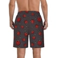 thumbnail image 3 of Naloa Red Ladybugs On Dark Background Men's Beach Shorts, Surfing shorts, Swim trunks, Quick Dry Swim Trunks for Surfing Beach Fun - Medium, 3 of 9
