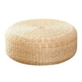 thumbnail image 2 of Japanese Tatami Seat Cushion 17.72x3.94in Handmade Woven Straw Floor Pillow, Round Meditation Pouf Cushion for Yoga Zen Buddha Practice, Natural Rattan Futon Seat for Indoor Outdoor Decor, 2 of 9