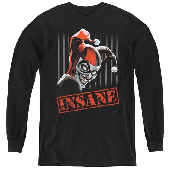 Batman - Insane - Youth Long Sleeve Shirt - X-Large