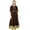 Brown, variant on Bimba Women's A-Line Cotton Kurti Elegant Ladies Kurta Indian Dress Custom Clothing