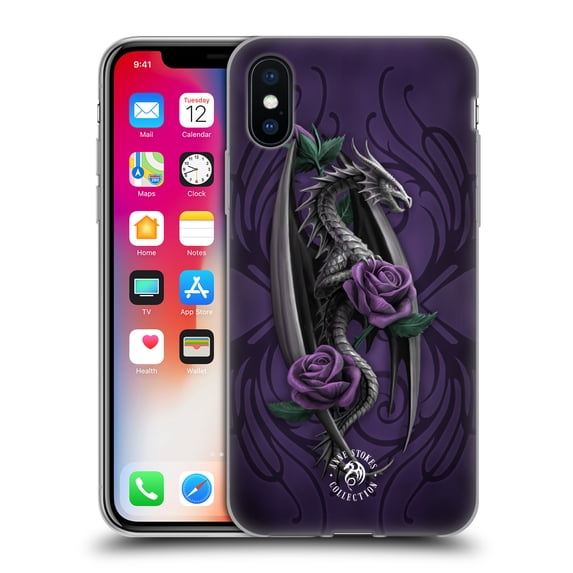 Head Case Designs Officially Licensed Anne Stokes Dragons 3 Beauty 1 Soft Gel Case Compatible with Apple iPhone X / iPhone XS