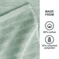 thumbnail image 3 of Mainstays Performance Cotton 6-Piece Bath Towel Set, Super Soft Quick Dry Fade Resistant, Textured Light Green, 3 of 9