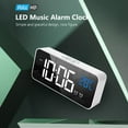 thumbnail image 5 of Desk Digital Clock Alarm Clock with USB Charger - Memory Function, No Need to Reset After Power Failure - LED Music Clock, 5 of 10