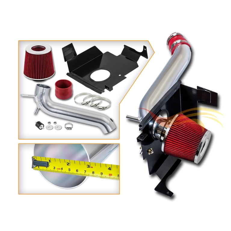 KAC Red Cold Air Intake Kit With Heat Shield For 05-10 Challenger Charger 300C 5.7L 6.1L V8
