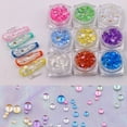 thumbnail image 1 of Joyería NailArt, cuentas de sirena, cuentas semiredondas transparentes, joyería para uñas, diamantes de imitación Wmkox8yii hjk4379, 1 of 1