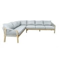 thumbnail image 3 of Pangea Home Lola 3-Piece Modern Acacia Wood Sectional in Gray Finish, 3 of 3