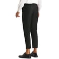 thumbnail image 3 of INSPIRE CHIC Men's Formal Flat Front Skinny Office Prom Cropped Dress Pants Black 28, 3 of 6