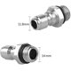 thumbnail image 2 of 1/4'' Conector de liberación rápida, macho de 14 mm a adaptador de rociador de jabón para lavadora a presión de liberación rápida de 1/4 de pulgada, acoplador de acero inoxidable de lanza de e Afortunado Sencillez, 2 of 4