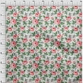 thumbnail image 3 of oneOone Georgette Viscose Fabric Leaves & Floral Artistic Decor Fabric Printed BTY 42 Inch Wide, 3 of 4