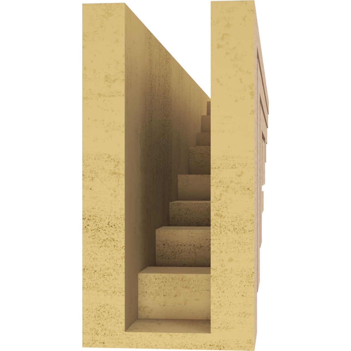 4"W x 24"D x 8"H Thin Landon Rough Cedar Woodgrain TimberThane Corbel, Primed Tan