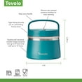 thumbnail image 3 of Tovolo Stainless Steel Insulated Food Traveler 1 QT Marine Blue, 3 of 6