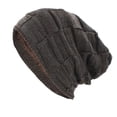 thumbnail image 2 of Hfnxid Unisex Satin-Lined Brimless Knit Beanie with Silk Inner, Smooth-Finish Close-Fit Skull Cap for Hair Protection, Stretchy Anti-Frizz Winter Hat, 2 of 4