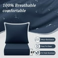 thumbnail image 4 of Pakunoda Outdoor Deep Seat Cushion with Backrest, 24" x 24" x 6.5" Waterproof Patio Chair Replacement Cushion for Sofa Couch, Navy Blue, 4 of 7