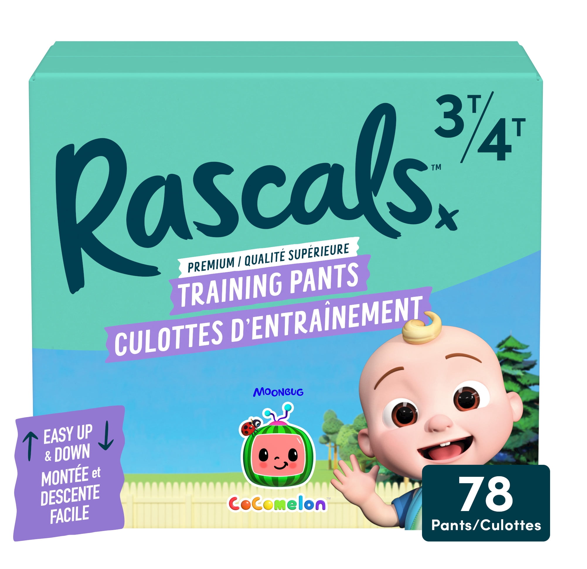 Rascals CoComelon Absorbent Potty Training Pants, Size 2T-3T