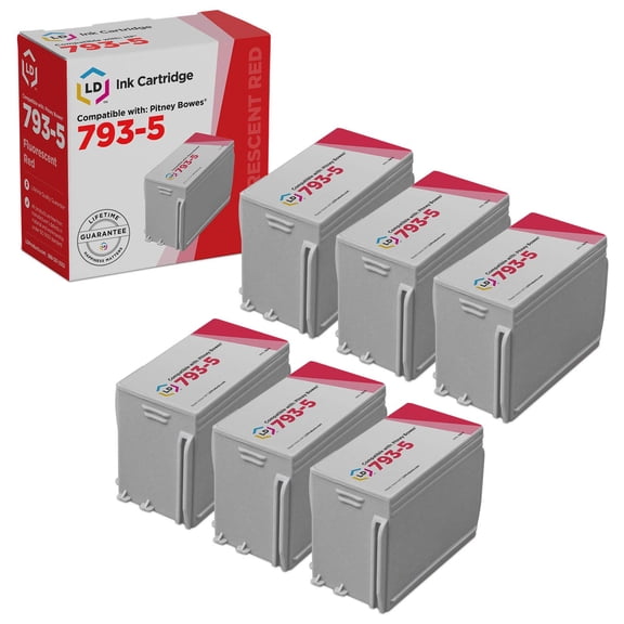 LD Products Compatible Replacement Pitney Bowes 793-5 7pk Ink Mailing P700 DM100i DM125 DM200L