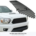 thumbnail image 3 of APS Compatible with Toyota Tacoma 2012-2015 Main Upper Stainless Steel Black 8x6 Horizontal Billet Front Grill Grille Insert T86971J, 3 of 7