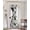 Black, variant on Black Polka Dots Blackout Curtains, French Door Curtains for Door Window, Modern Abstract Art Privacy Drapery for Patio/Sidelight Doors, 1 Panel with Tieback, 25 x 72 Inches