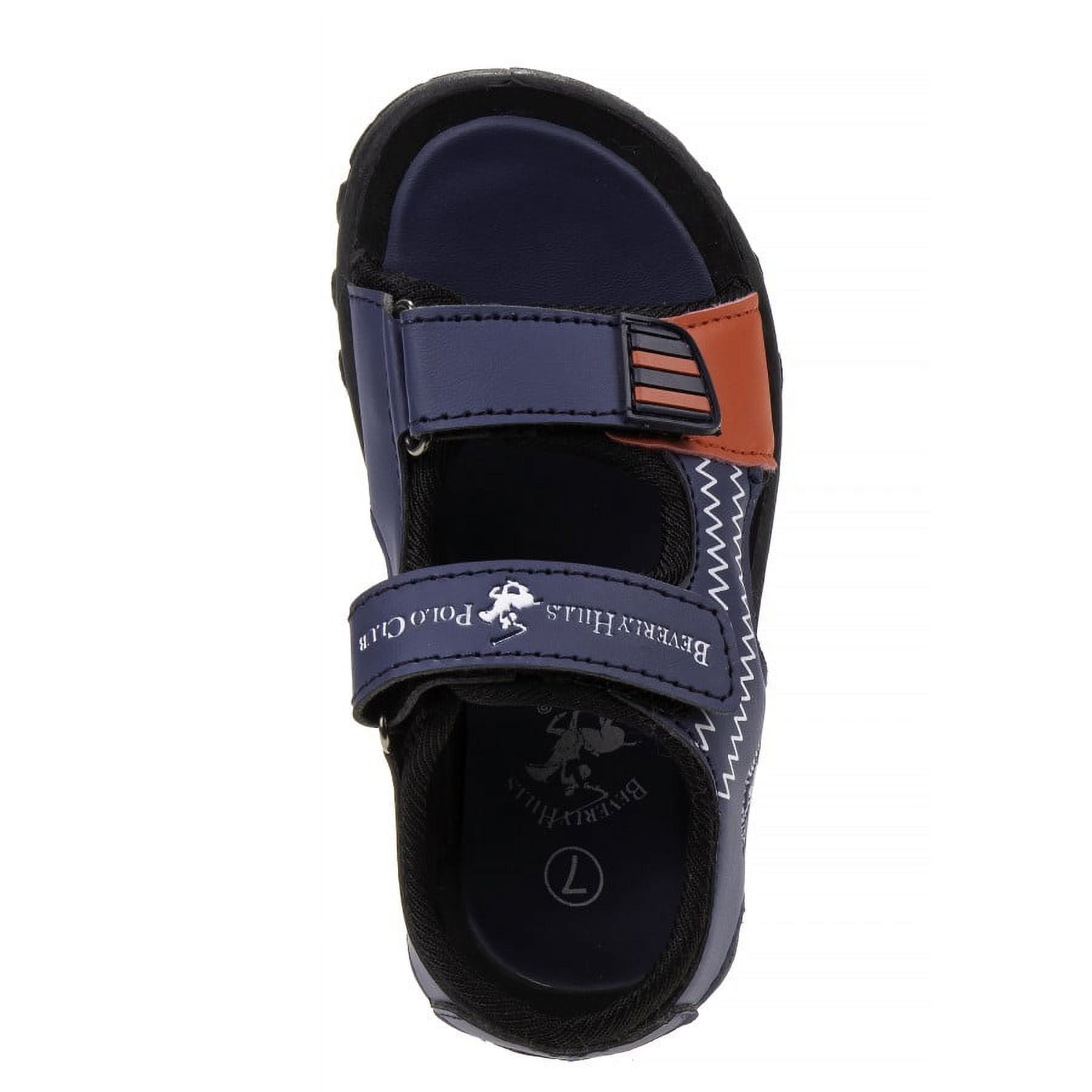 Beverly Hills Polo Club hook and loop Boys open toe Kids sport sandals Navy 2