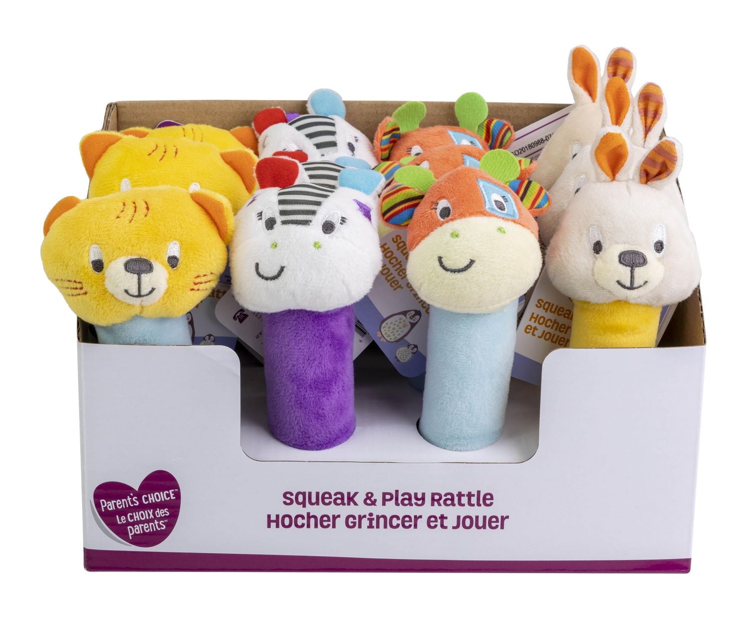 Squeak and Play Rattle Stick (Cat)