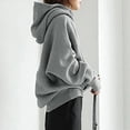 thumbnail image 4 of Ketyyh-chn99 Women Coats 2023 Casual Button Work Fall Coat Jacket Grey,XL, 4 of 4