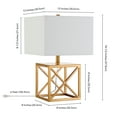 thumbnail image 5 of Evelyn&Zoe Modern Metal Table Lamp with Fabric Shade, 5 of 10