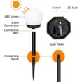 thumbnail image 5 of Lámparas solares para jardín al aire libre, paquete de 6 luces impermeables para exteriores, IP44, con forma de globo, para césped, jardín, paisaje, camino de entrada, patio, 1 luz, 5 of 5