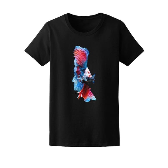 Beautiful, Watercolor Betta Fish Tee Women's -Image by Shutterstock