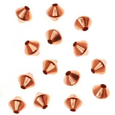 Bright Copper Bead - Bright Genuine Copper Bicone Beads 3.2mm (144)