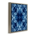 thumbnail image 4 of Stupell Industries Blue Mirrored Symmetry Abstract Painting Brown Floater Framed Canvas Art Print Wall Art, 25 x 25, 4 of 10