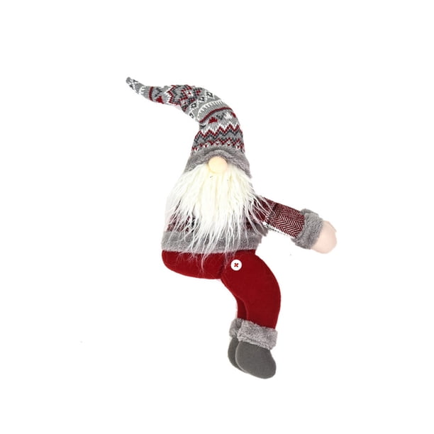 Toystoory Navidad cortina hebilla Tieback bosque hombre Tiebacks adornos largo felpa persiana gancho cortina abrazadera ventana decoración fiesta de Kits de decoración para fiestas Blanco Toystoory HA070332-02