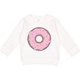 thumbnail image 2 of Inktastic Pink Donut with Sprinkles Toddler Sweatshirt, 2 of 4