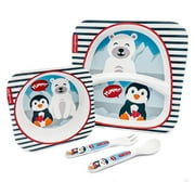 Primo Passi Kids Bamboo Dinnerware Set - Winter Friends