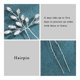 thumbnail image 3 of Horquillas para el pelo HEREAD Crystal Bride con diamantes de imitación plateados, 3 of 7