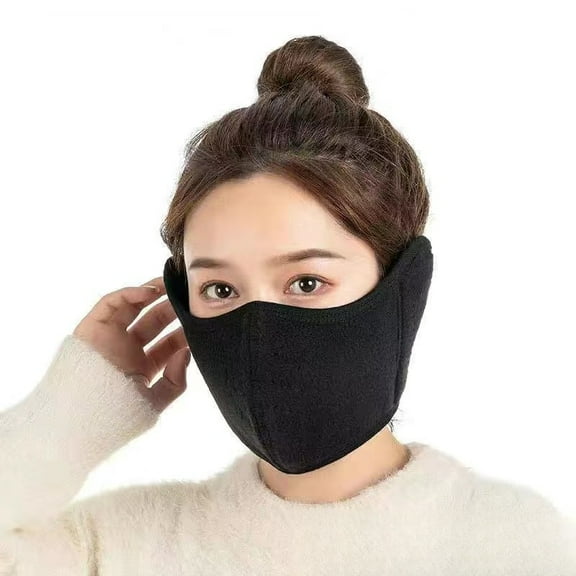 Winter Cycling Windproof Mask for Men and Women, Warm Face Mask, Cold Protection, Anti-Haze, Anti-Freeze, Face Shield, Eye Protection, Ear Protection, Dustproof Ear Muffs